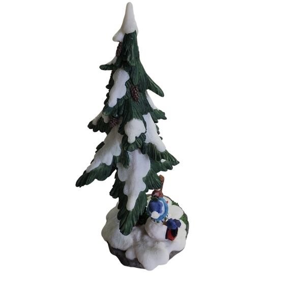 Santa's Workshop 2002 Snowman /Tree Resin Accessory VTG Christmas Village - Picture 7 of 10